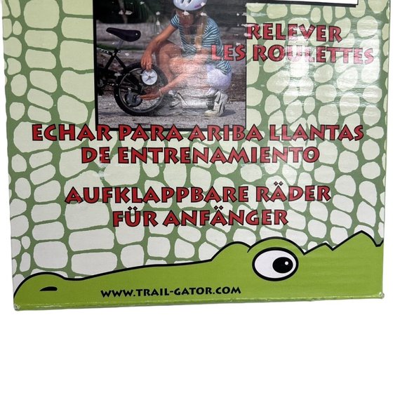 Trail Gator Flip Up Training Wheels Fold Up 12"-20" Black Adjustable Kids Biking - Picture 5 of 12